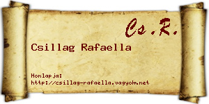 Csillag Rafaella névjegykártya